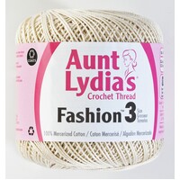 Aunt Lydias Crochet Thread -Size 3 Natural