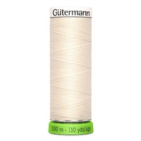 Gutermann Polyester Thread Recycled EGGSHELL -110yd 