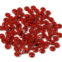 Buttons 3mm for Crafting - Dark Red