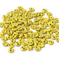 Buttons 3mm for Crafting - Yellow