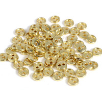 Buttons 3 mm - Metallic Gold