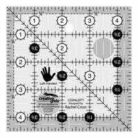 Quilt Ruler 4.5 Square - LEFT HANDED RULER