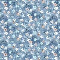A Painter's Palette - Blue Flower Clusters