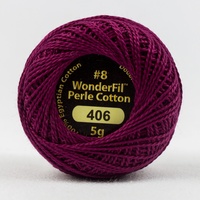 Wonderfil Eleganza 8wt Solid Perle Cotton Ball- CLARET
