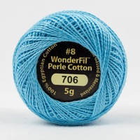 Wonderfil Eleganza 8wt Perle Cotton Ball- MAYA BLUE