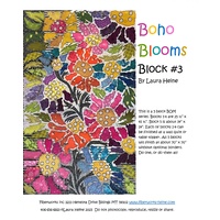 Laura Heine BOHO Blooms Block #3 Collage Pattern