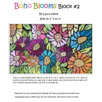 Laura Heine BOHO Blooms Block #2 Collage Pattern