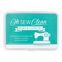 Oh Sew Clean Brush and Cloth Set MINT