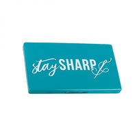Magnetic Needle Case- Stay Sharp Navy (dk Teal)