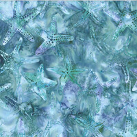 Jelly Fish Batik - Starfish Aquamarine 