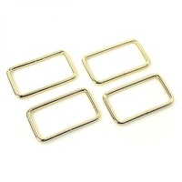 Rectangle Rings Gold 4ct 1-1/2in