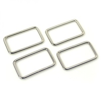 Rectangle Rings Nickel 4ct 1-1/2in