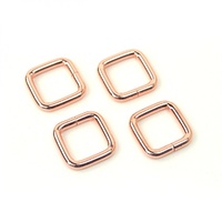 Rectangle Rings 1/2in - Rose Gold (set of 4)