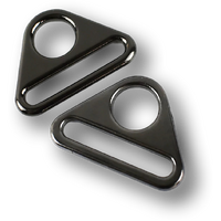 Triangle Rings - Gunmetal 32 mm