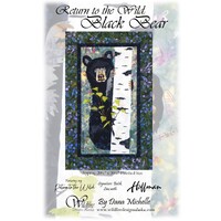 Return to the Wild: Applique Black Bear Wall Hanging Pattern 