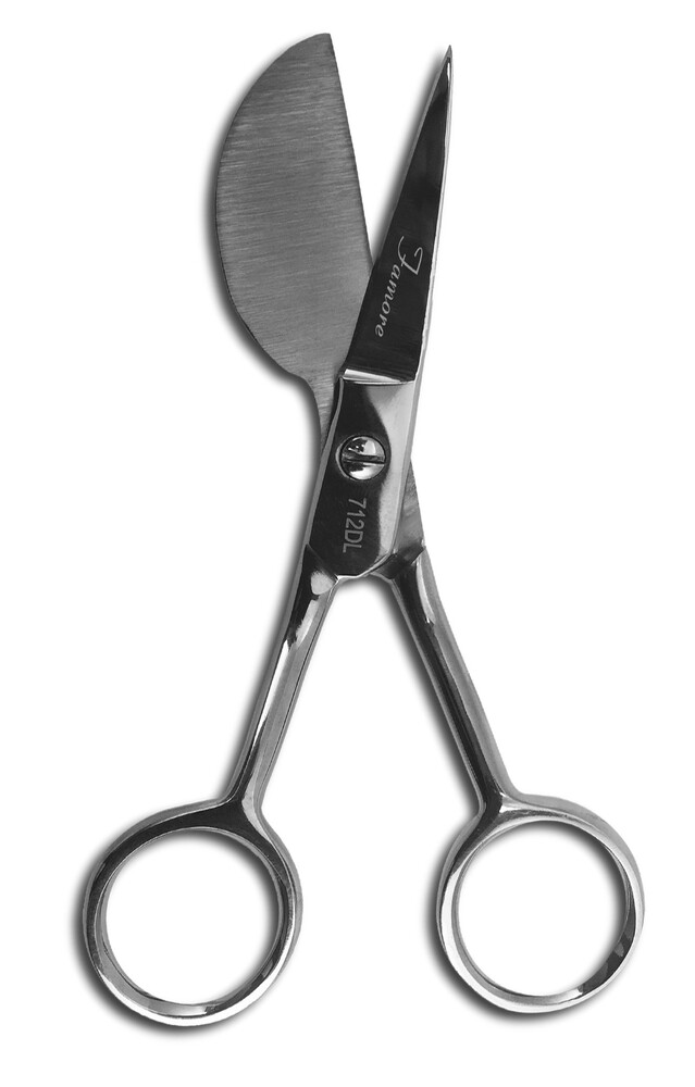 Full 6'' Stainless Applique Duckbill Scissors Blade with Offset