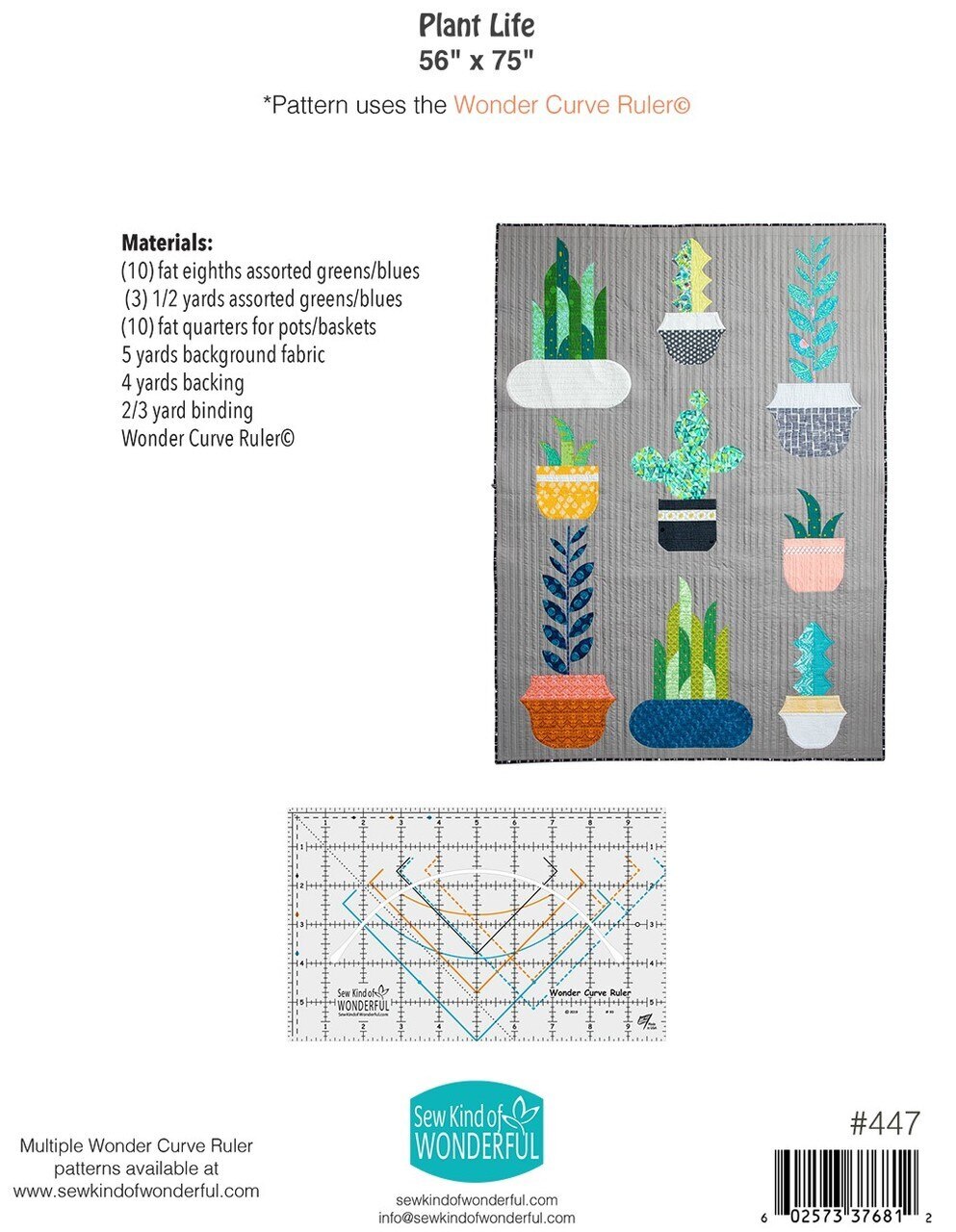 Plant Life Quilt Pattern by Sew Kind of Wonderful