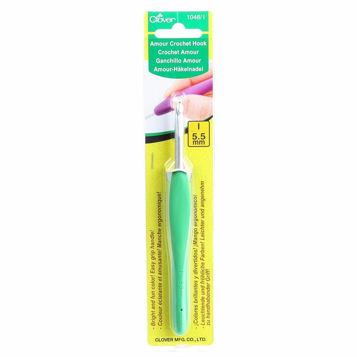 Clover Amour Crochet Hook Size I - 5.5mm