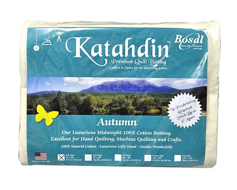 Katahdin Premium 100% Cotton Batting - Autumn 4oz - 45in x 60in