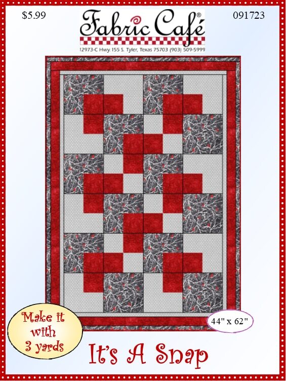 its a snap 3 yard quilt pattern