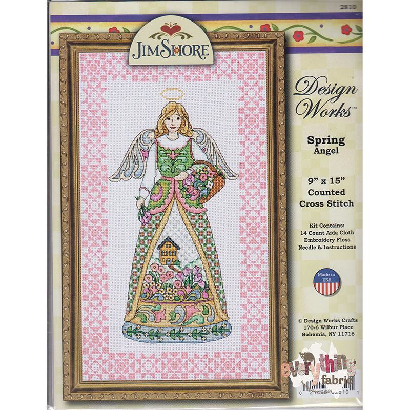 Design Works Spring Angel Counted Cross Stitch Kit
