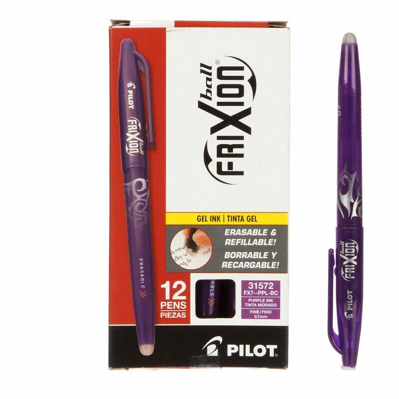 Frixion Pen PURPLE Fine Point - .07 Heat erasable