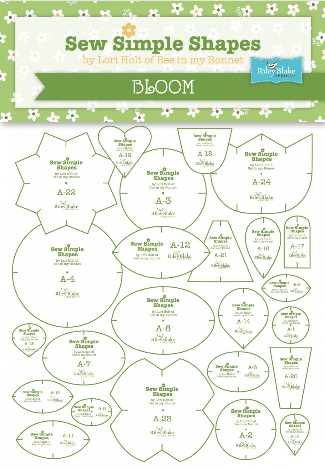 Lori Holt Bee In my Sew Simple Shapes Templates Bloom
