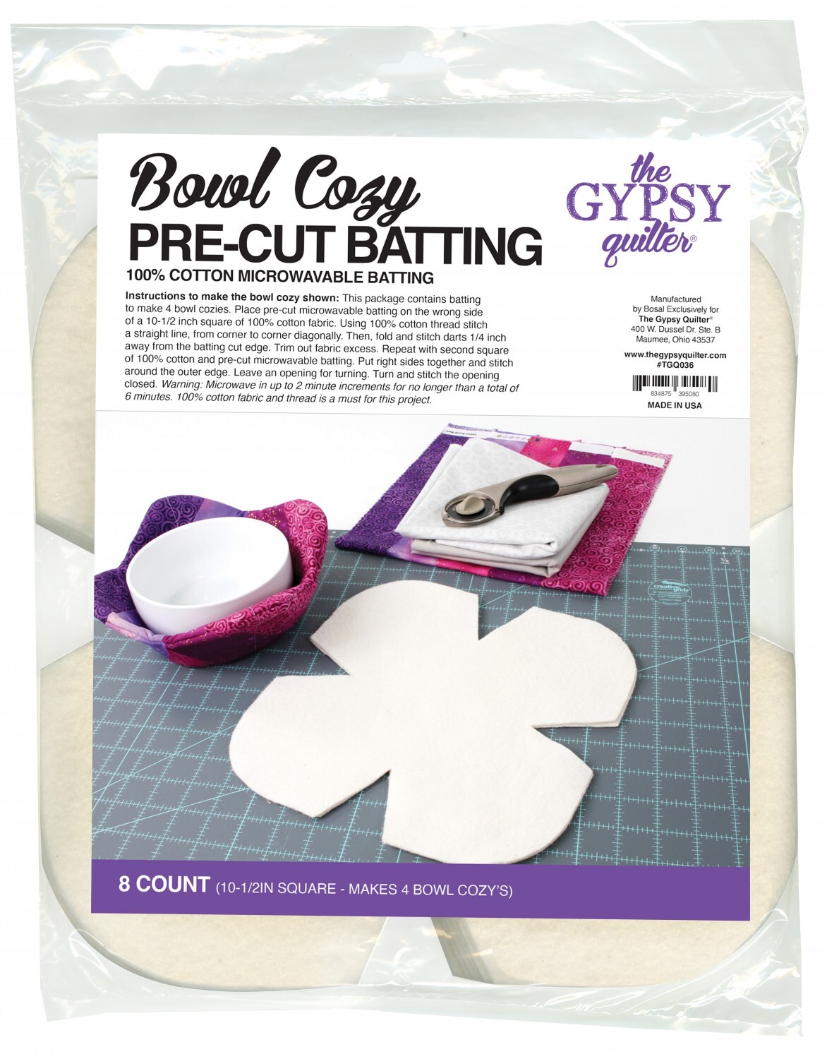 Drink Cozy Batting | The Gypsy Quilter #TGQ115