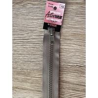 Separating Zipper Foggy Gray 28-inch