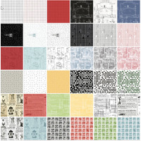 10 Kona White Cotton Fabric Squares 42pc