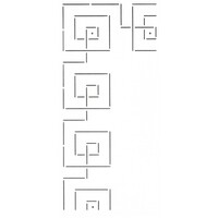 Quilt Stencil Geometric Border