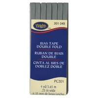 Double Fold Bias Tape- LIGHT GRAY
