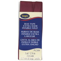 Extra Wide Double Fold Bias Tape- BERRY