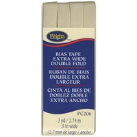Extra Wide Double Fold Bias Tape- KHAKI