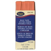 Extra Wide Double Fold Bias Tape- CORAL