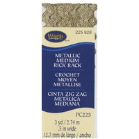 Medium Rick Rack - Metallic Antique Gold