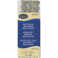 Medium Rick Rack - Rainbow Metallic
