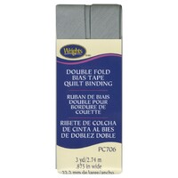 Double Fold Quilt Binding - LIGHT GREY