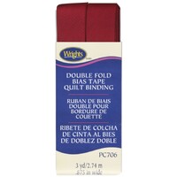 Double Fold Quilt Binding - SCARLET