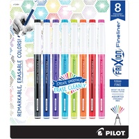 Frixion Fineliner 8pk - Assorted Colours