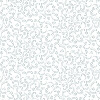 Quilters Flour V - White on White Swirls and Daisies