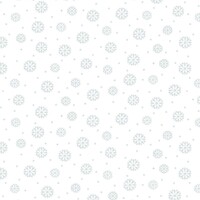 Quilters Flour V - White on White Medium Snowflake