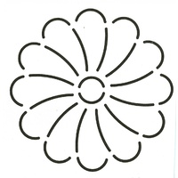 Quilt Stencil Mini Floral Block