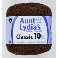 Aunt Lydias Crochet Thread - Fudge Brown