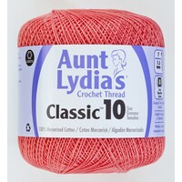 Aunt Lydias Crochet Thread - Size 10 Coral