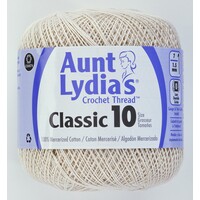 Aunt Lydias Crochet Thread - Size 10  Ecru