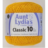 Aunt Lydias Crochet Thread - Size 10 Goldenrod