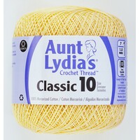 Aunt Lydias Crochet Thread - Size 10 Maize