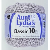 Aunt Lydias Crochet Thread - Size 10 Silver
