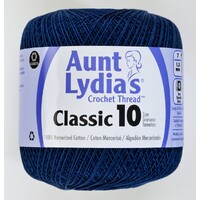 Aunt Lydias Crochet Thread - NAVY